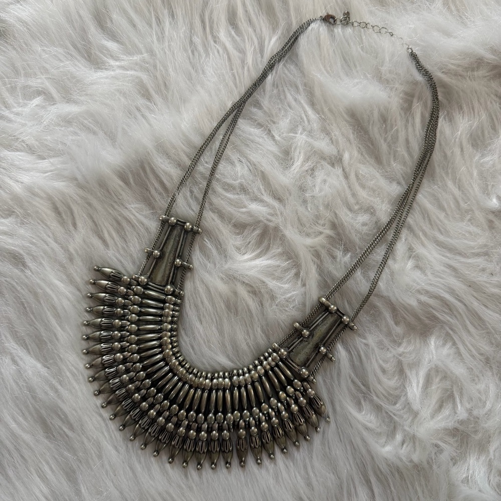 FP Silver Statement Necklace